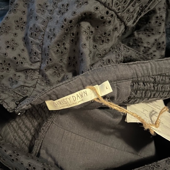 NEW NWT Christy Dawn The Miriam Dress Midnight Eyelet - Picture 8 of 8